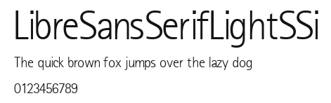 LibreSansSerifLightSSi Preview
