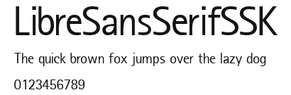 LibreSansSerifSSK Preview