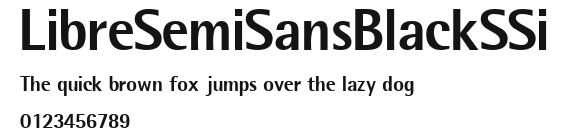LibreSemiSansBlackSSi Preview