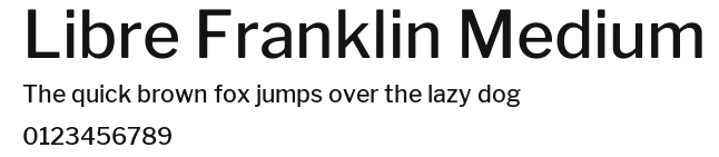 Libre Franklin Medium Preview