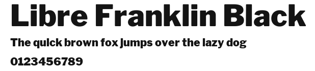 Libre Franklin Black Preview