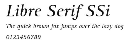 Libre Serif SSi Preview