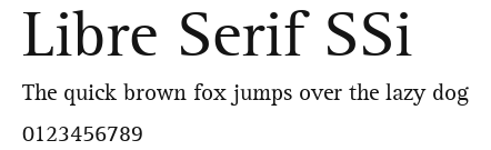 Libre Serif SSi Preview