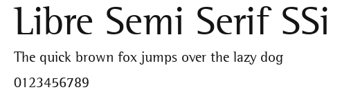 Libre Semi Serif SSi Preview