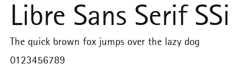 Libre Sans Serif SSi Preview