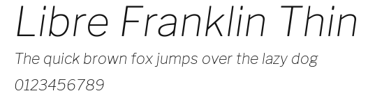 Libre Franklin Thin Preview
