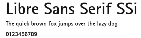 Libre Sans Serif SSi Preview