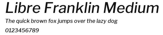 Libre Franklin Medium Preview