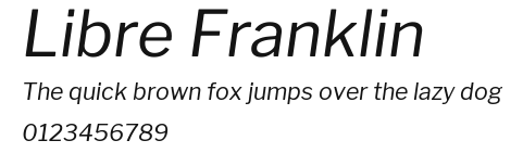 Libre Franklin Preview