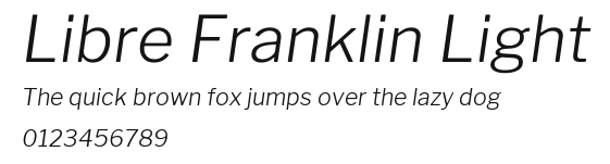 Libre Franklin Light Preview