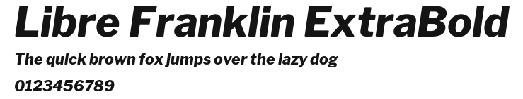 Libre Franklin ExtraBold Preview