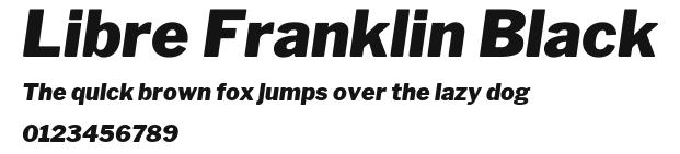 Libre Franklin Black Preview