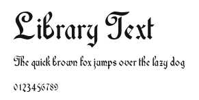 Library Text Preview