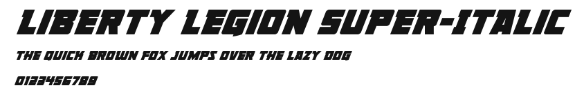 Liberty Legion Super-Italic Preview