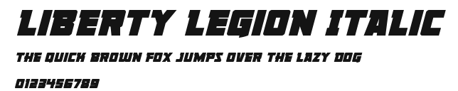 Liberty Legion Italic Preview
