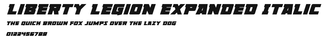Liberty Legion Expanded Italic Preview