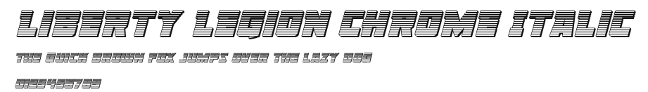 Liberty Legion Chrome Italic Preview