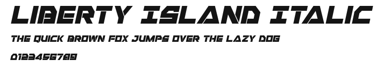 Liberty Island Italic Preview