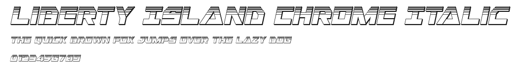 Liberty Island Chrome Italic Preview