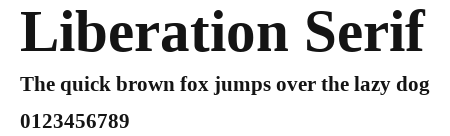 Liberation Serif Preview
