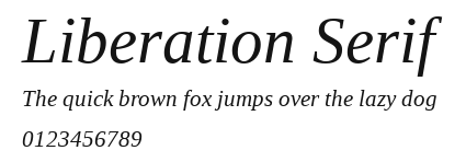Liberation Serif Preview