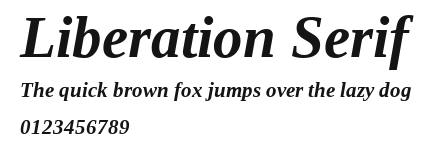 Liberation Serif Preview