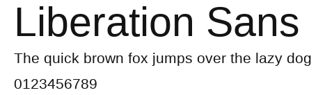 Liberation Sans Preview