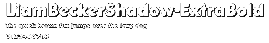 LiamBeckerShadow-ExtraBold Preview