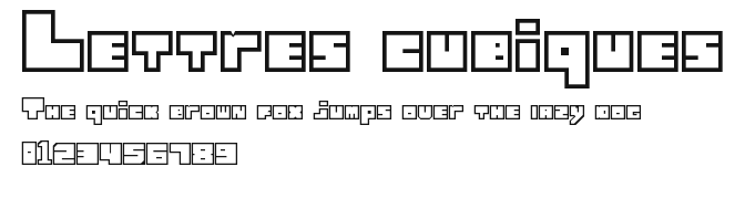 Lettres cubiques Preview