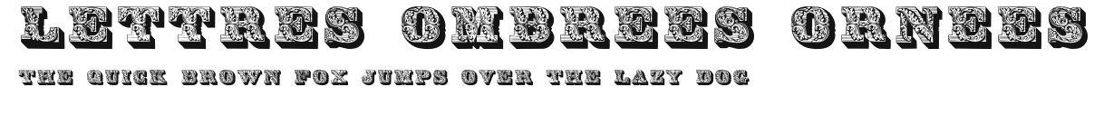 Lettres ombrees ornees Preview