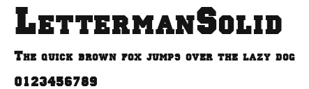 LettermanSolid Preview