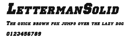 LettermanSolid Preview