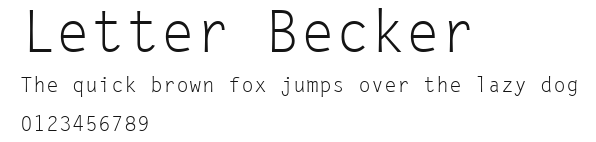 Letter Becker Preview