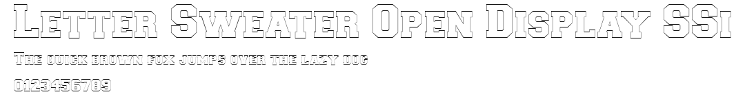 Letter Sweater Open Display SSi Preview