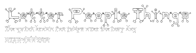 Letter People Things Preview