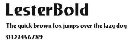 LesterBold Preview