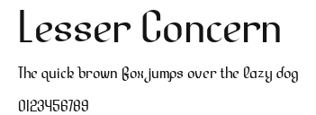Lesser Concern Preview