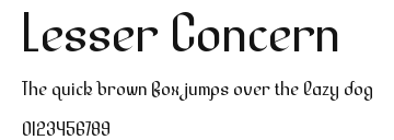 Lesser Concern Preview