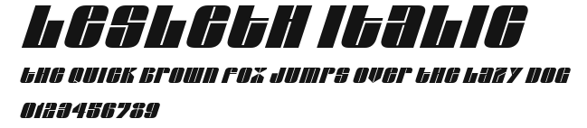 Lesleth Italic Preview