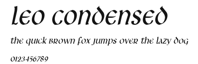 Leo Condensed Preview