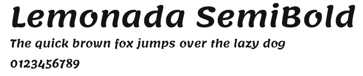 Lemonada SemiBold Preview