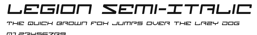 Legion Semi-Italic Preview