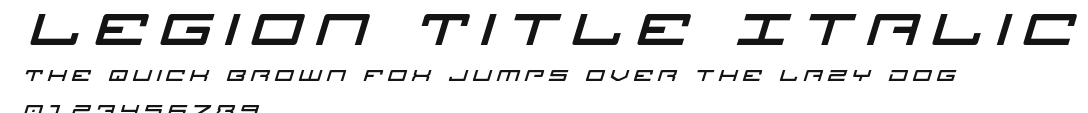 Legion Title Italic Preview
