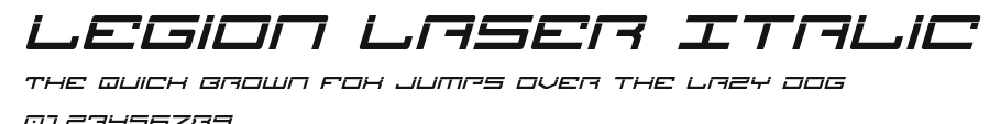 Legion Laser Italic Preview
