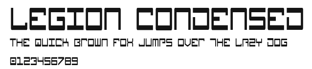 Legion Condensed Preview