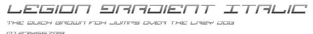 Legion Gradient Italic Preview