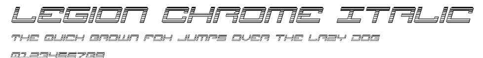 Legion Chrome Italic Preview