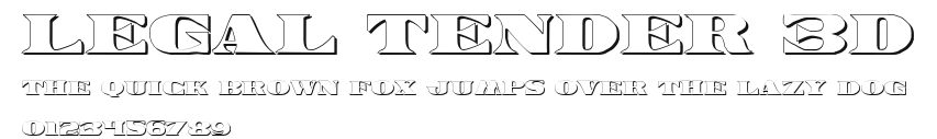 Legal Tender 3D Preview