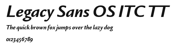 Legacy Sans OS ITC TT Preview