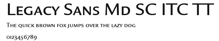 Legacy Sans Md SC ITC TT Preview